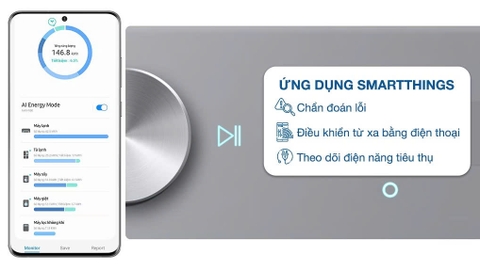 Máy sấy bơm nhiệt Samsung Bespoke AI 9 kg DV90BB9440GH/SV