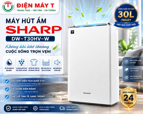 Máy hút ẩm Sharp DW-T30HV-W