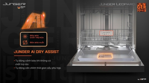 Máy rửa bát 15 bộ Junger Leopard DWJ-163-MS