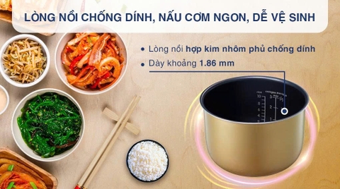 Nồi cơm điện tử Electrolux 1.8 lít E7RC1-650K
