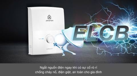 Máy nước nóng trực tiếp Ariston 4500W AURES EASY 4.5 P _ Có bơm