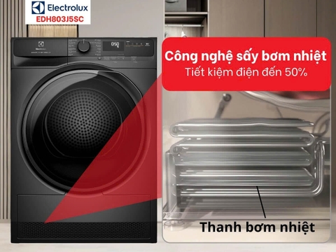 Máy sấy bơm nhiệt Electrolux UltimateCare 8 kg EDH803J5SC