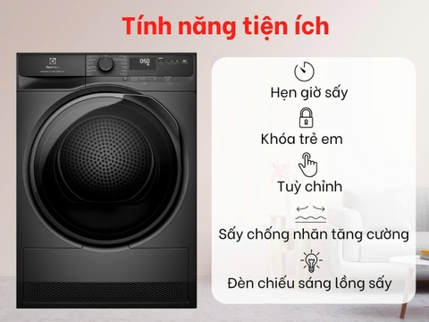 Máy sấy bơm nhiệt Electrolux UltimateCare 8 kg EDH803J5SC