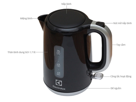 Bình đun siêu tốc Electrolux 1.7 lít EEK3505