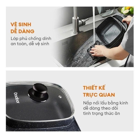 Bếp lẩu nướng đa năng Gaabor EH-M01A