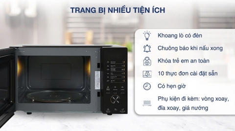 Lò Vi Sóng Kết Hợp Nướng Electrolux EMG23D22B 23L