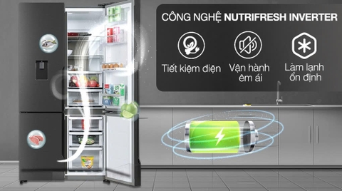 Tủ Lạnh Electrolux Inverter 562 lít Multi Door EQE5660A-B