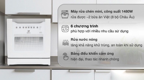 Máy rửa chén Electrolux ESF6010BW - 8 bộ
