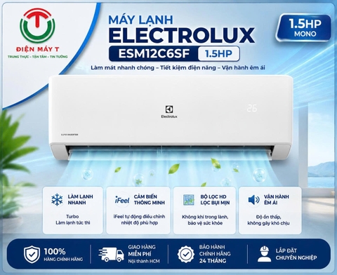 Máy lạnh Electrolux 1.5HP mono ESM12C6SF