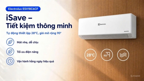 Máy lạnh Electrolux 2.0HP Inverter ESV18C6CF