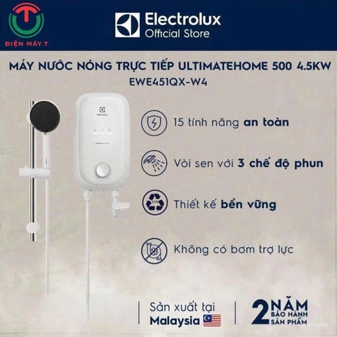 Máy nước nóng trực tiếp Electrolux 4500W EWE451QX-W4