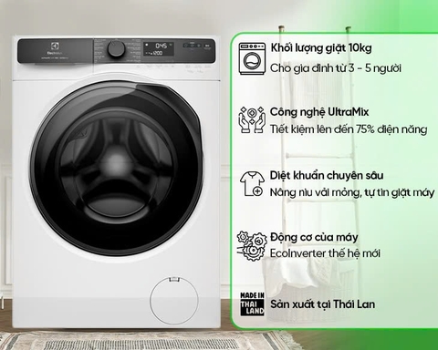 Máy giặt Electrolux UltimateCare 500 Inverter 10 kg EWF1023P5WC