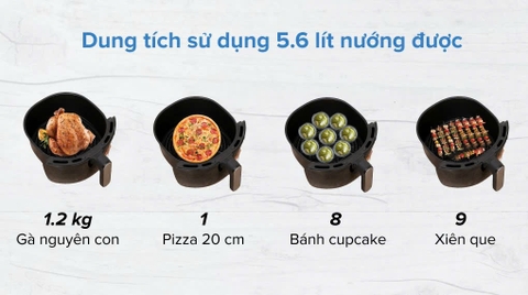 Nồi chiên không dầu Tefal EY701D15 5.6L _ Hàng chính hãng