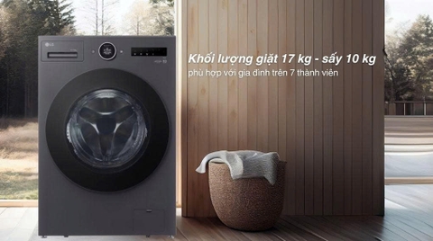 Máy giặt sấy LG Inverter giặt 17 kg - sấy 10 kg F2517RNTG