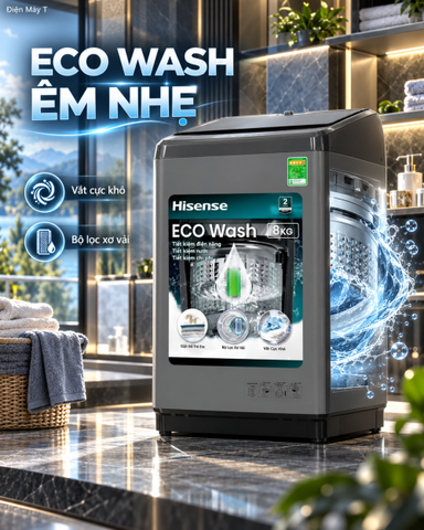 Máy giặt Hisense 8 kg WTZQ8012UT