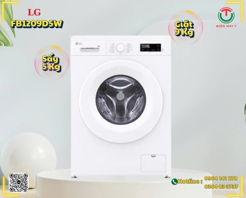Máy giặt sấy LG AI DD Inverter FB1209D5W (giặt 9kg, sấy 5kg)