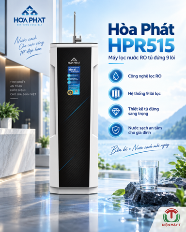 Máy lọc nước RO tủ đứng Hòa Phát 9 lõi HPR515