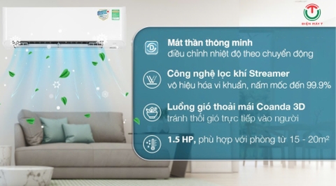 Máy lạnh Daikin inverter 1.5 Hp FTKY35ZVMV [2025]