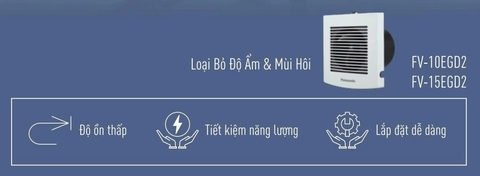 Quạt hút Panasonic gắn tường Nhà Tắm FV-10EGD2