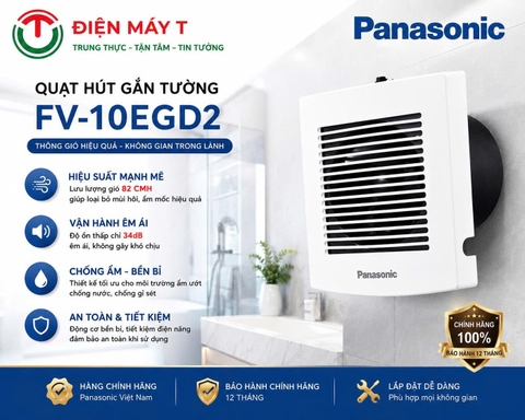 Quạt hút Panasonic gắn tường Nhà Tắm FV-10EGD2