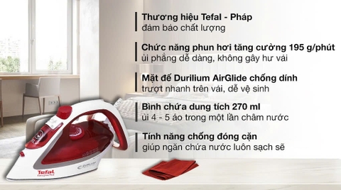 Bàn ủi hơi nước 2600W Tefal FV5717E0
