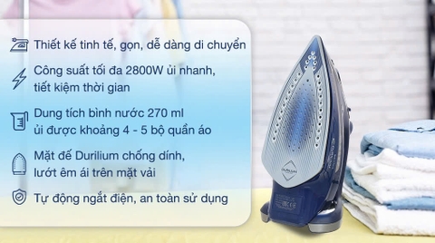 Bàn ủi hơi nước 2800W Tefal FV6872E0