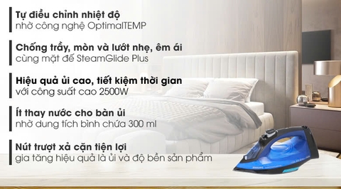 Bàn ủi hơi nước Philips GC3920 - 2500W