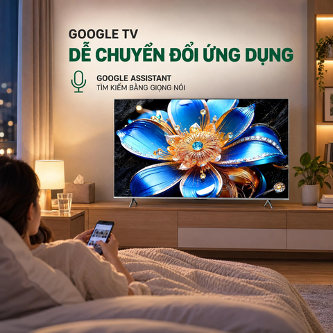 Google Tivi QLED TCL 4K 55 inch 55T6D