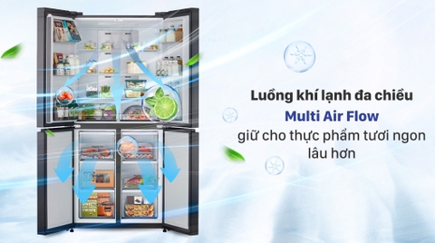 Tủ lạnh LG Inverter 470 lít Multi Door GR-B50BL
