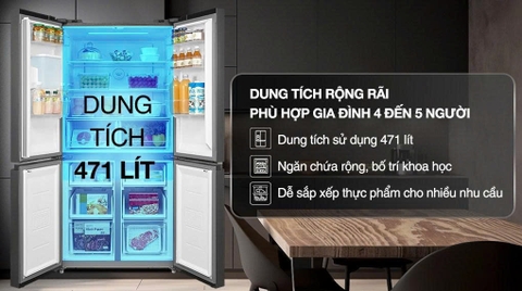 Tủ lạnh Toshiba Inverter 471 lít Multi Door GR-RF606WI-PMV(60)-AG [ Mới ]