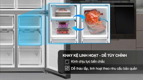 Tủ lạnh Toshiba Inverter 471 lít Multi Door GR-RF606WI-PMV(60)-AG [ Mới ]