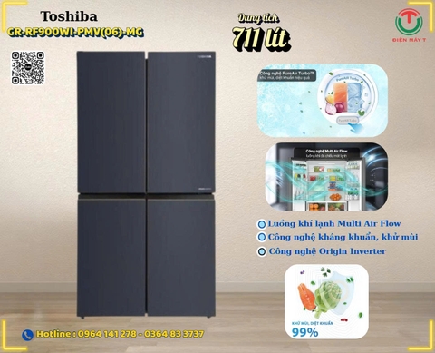 Tủ lạnh Toshiba Inverter 711 lít Multi Door GR-RF900WI-PMV(06)-MG