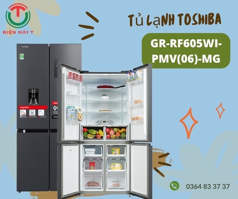 Tủ lạnh Toshiba Inverter 509 lít GR-RF605WI-PMV(06)-MG
