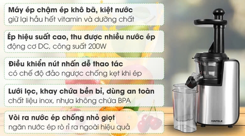 Máy ép chậm Hafele GS-133N (535.43.811)