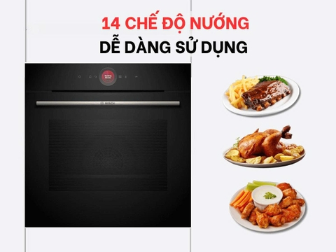 Lò nướng âm tủ Bosch 71 lít HBG7241B1 ( Series 8 )