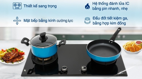 Bếp ga âm Hafele HC-G782B