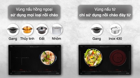 Bếp từ hồng ngoại lắp âm Hafele HC-H7321B