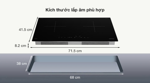Bếp từ đôi lắp âm Hafele HC-I2712A