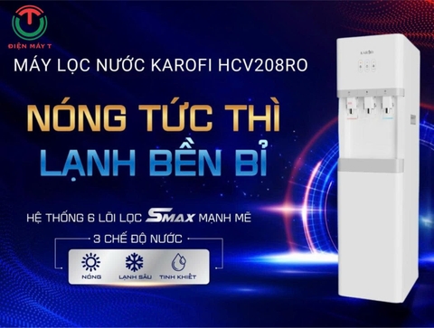 Máy lọc nước nóng lạnh Karofi HCV-208RO