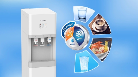 Cây nước nóng lạnh nguội hút bình Karofi HCV209