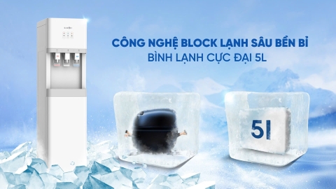 Cây nước nóng lạnh nguội hút bình Karofi HCV209
