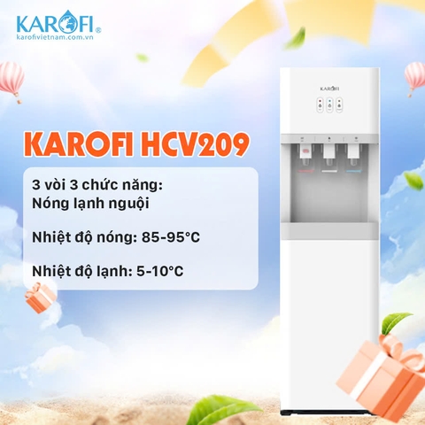 Cây nước nóng lạnh nguội hút bình Karofi HCV209