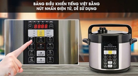 Nồi áp suất điện Philips 5 lít HD2136/66