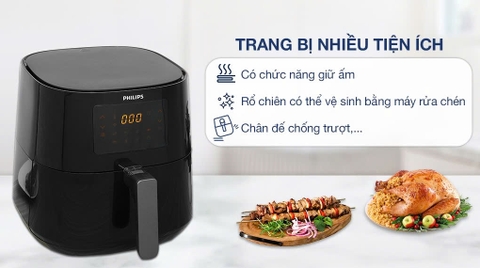 Nồi chiên không dầu 6.2 lít Philips HD9280/90