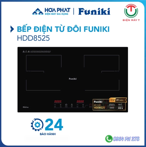 Bếp điện từ đôi Funiki HDD8525 - Hàng chính hãng
