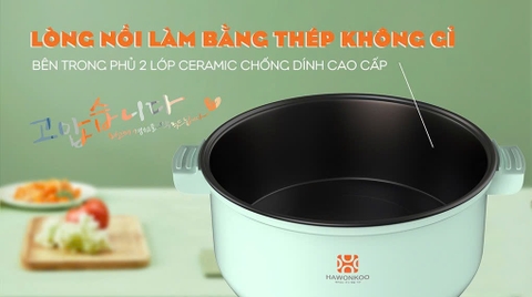 Nồi lẩu điện Hawonkoo HEH-100-GE 2.5 lít