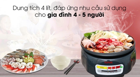 Nồi lẩu điện Supor HFK26EVN-130 4 lít