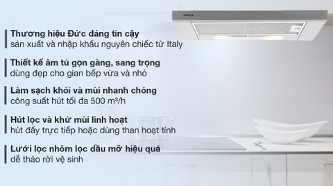 Máy hút mùi âm tủ Hafele HH-TI60D