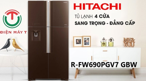 Tủ Lạnh Hitachi Inverter 540 Lít R-FW690PGV7 (GBW)