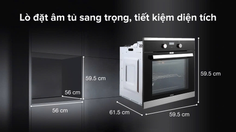 Lò nướng âm Hafele HO-KT60C (534.05.571) 65 lít